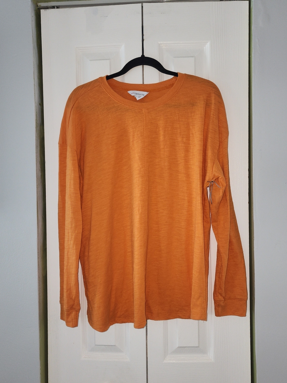 Liz Claiborne Bright Orange Crewneck Tee Size XL